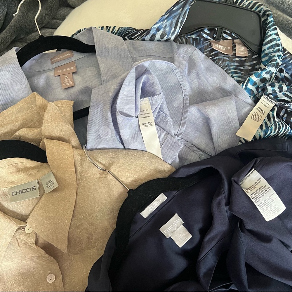 ✨💥CHICO’S BLOUSE BUNDLE💥✨•4 BLOUSES•SIZE 3-|size 16| - Picture 10 of 13